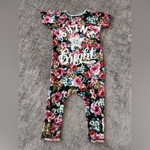 🌶️ Rags Floral Shine Bright Romper. Size 3/4T